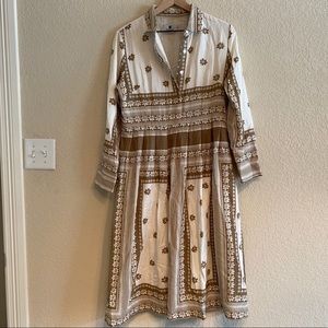 Dainty Jewells Midi Dress with Floral and Dots